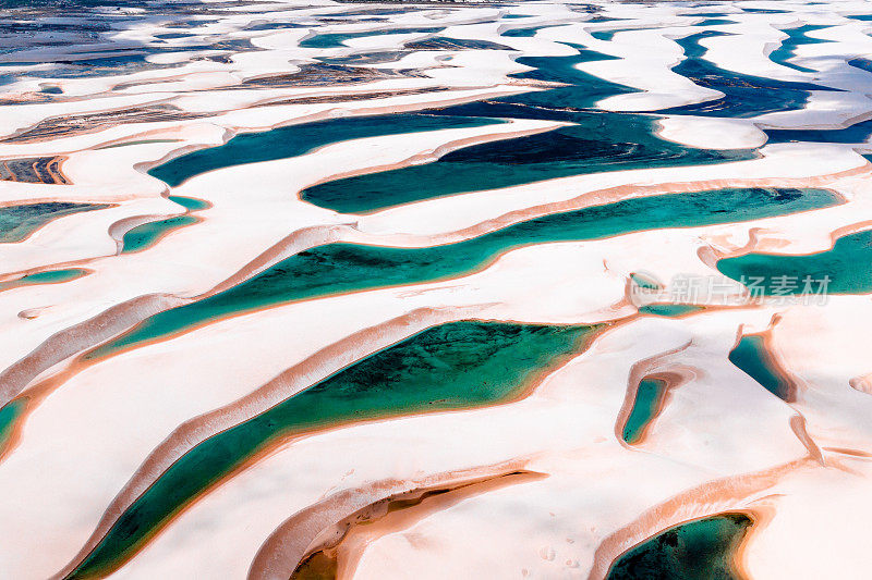 Lençois Maranhenses鸟瞰图